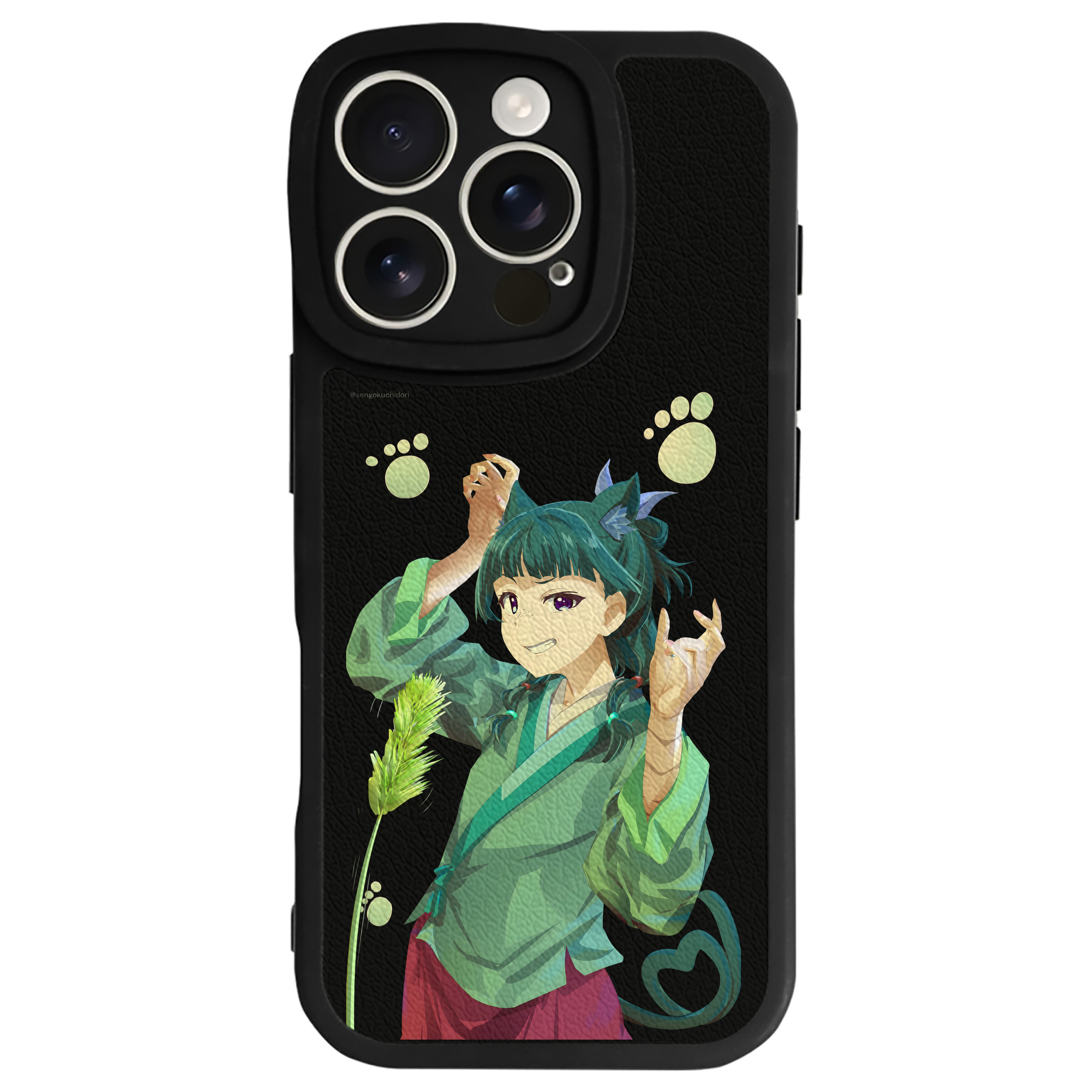 （画像用） 薬屋のひとりごと The Apothecary Diaries 【iPhone 16シリーズ対応】シリコンスマホケース（レザー調） 材質：シリコン